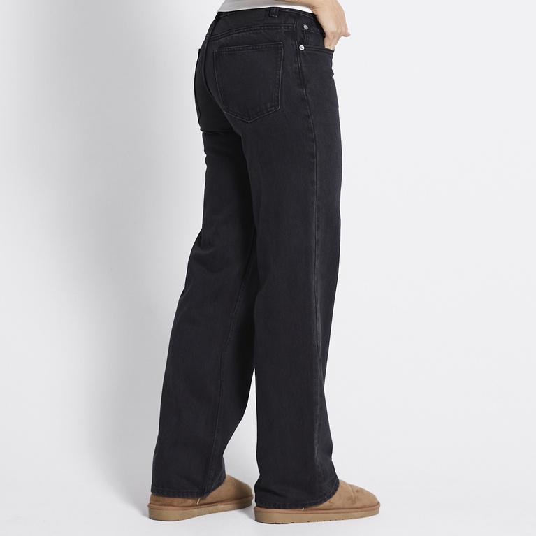 Low waist wide jeans "Low Rider" Black Used